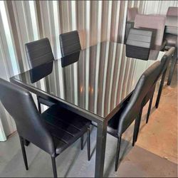 comfortable Chairs and table dining set delivery available available
