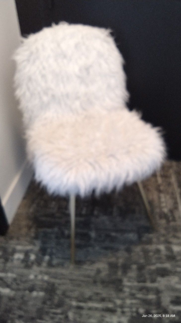 Furry Cushioned Sitting Chair