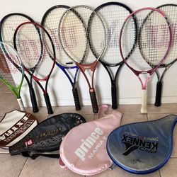 8 Tennis’s Rackets.  $20 Each. 