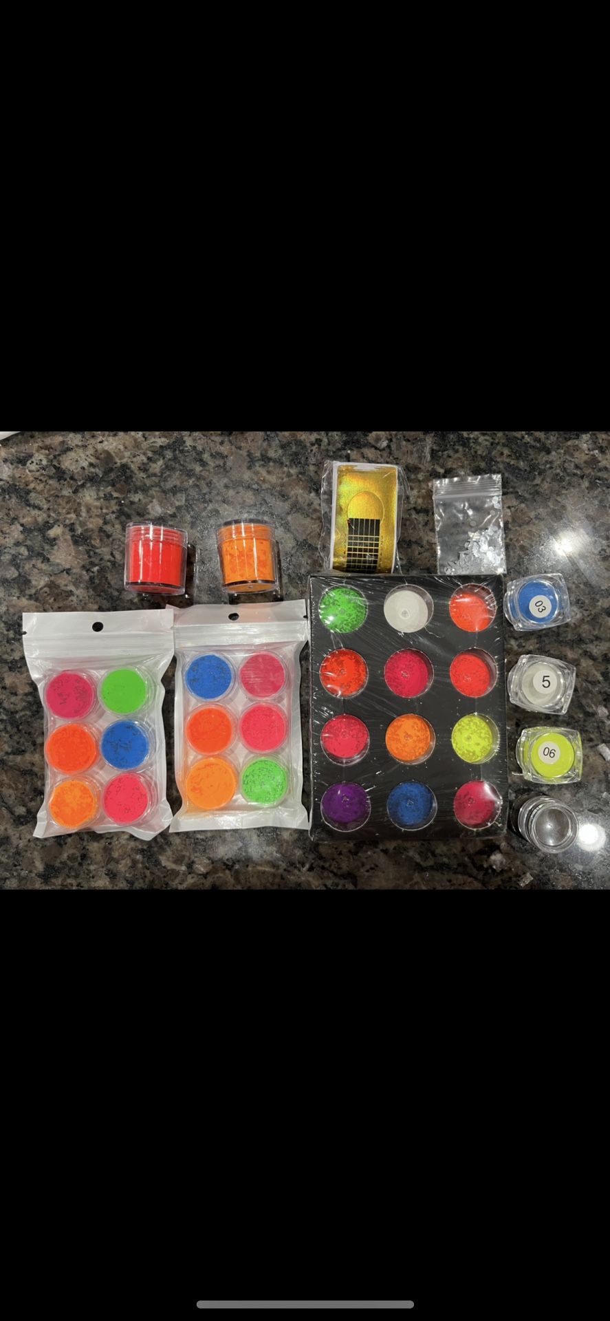 Nail Powder And Glitter And Decorations, I Guess