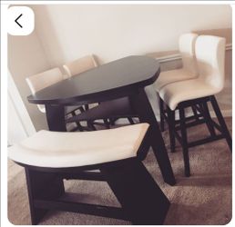 Beautiful counter height dinner table