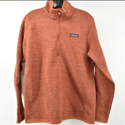 Patagonia Women's Orange 1/4 Zip Pullover Better Sweater Large