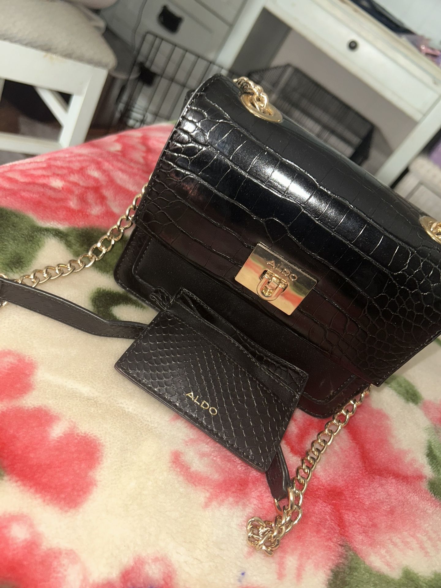 Black Aldo purse.