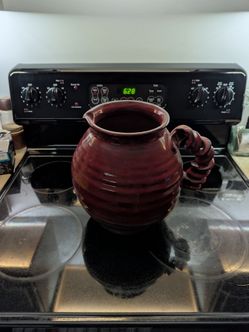 Decorative ceramic pitcher - large