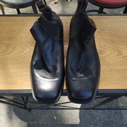 Black Men's Leather Dress Shoes