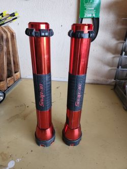 Snap on flashlights
