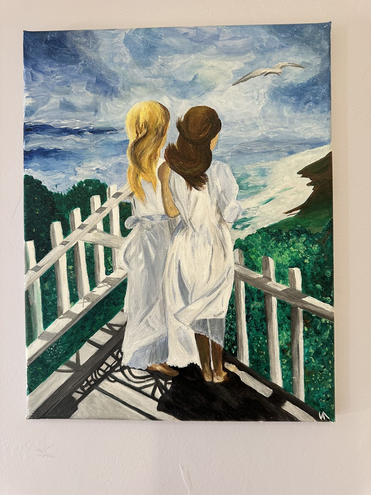 “Sisters”, Acrylic On Canvas, 12x16