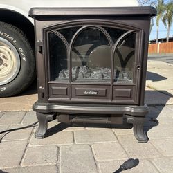fireplace space heater working