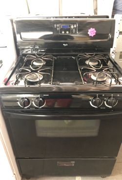 Black stove whirlpool