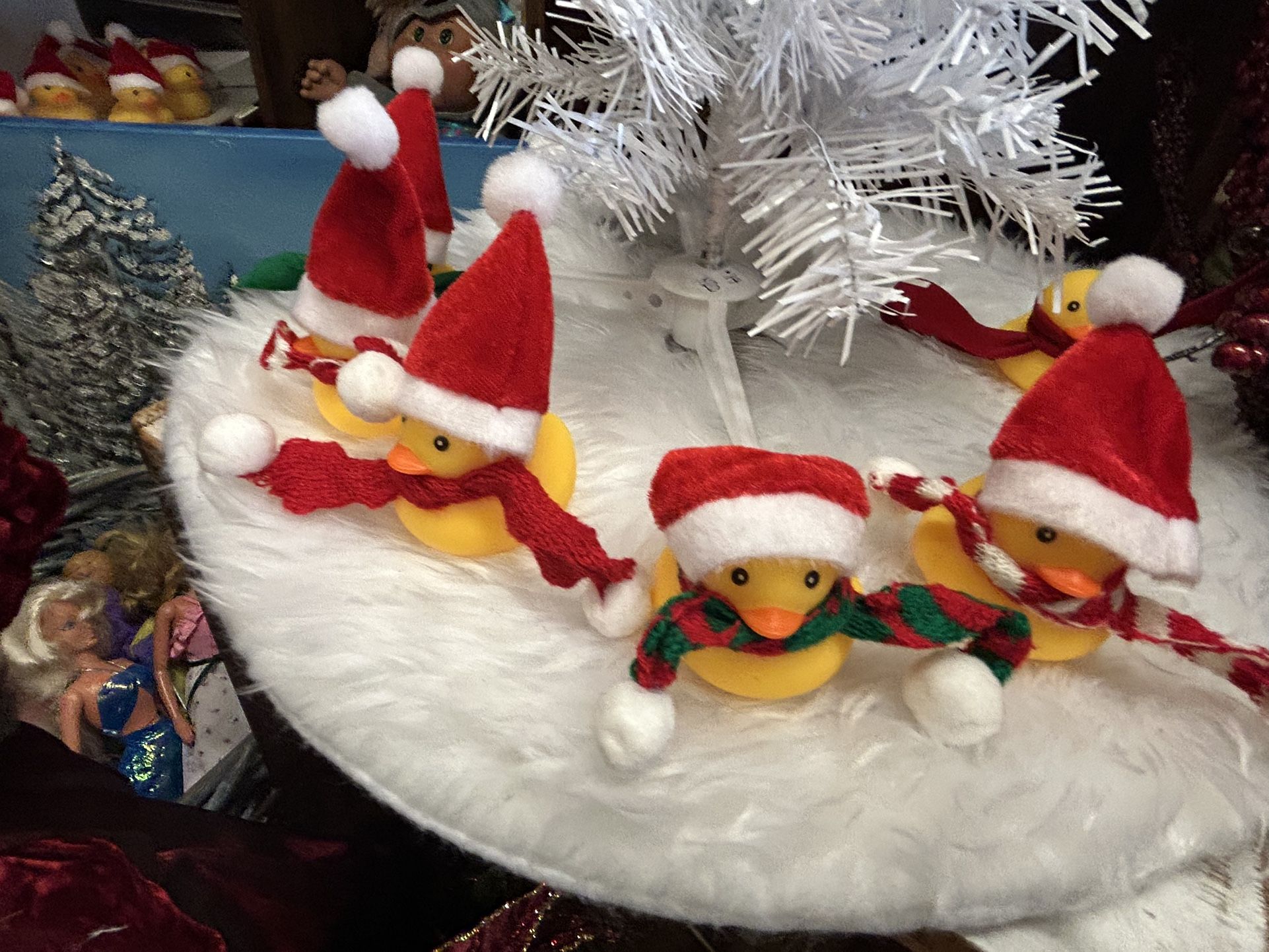 Small Holiday Rubber Ducks 