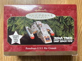 Hallmark Keepsake Ornament 1999 Star Trek DS9 Runabout USS Rio Grande Magic