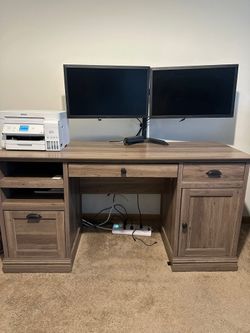 Computer Desk & Printer