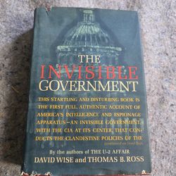 The Invisible Government 1964 Hardcover Book David Wise Thomas Ross