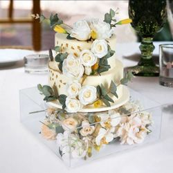 Clear Acrylic Cake Box