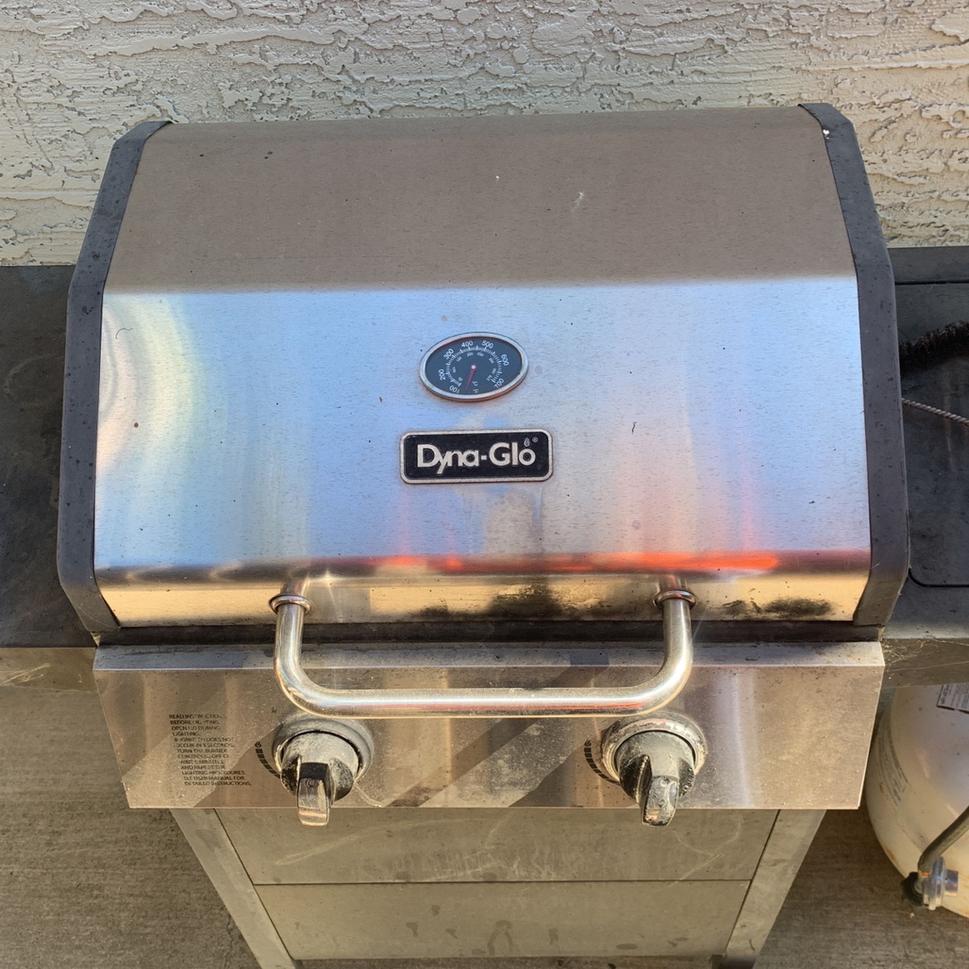 DynaGlo 2Burner Open Cart Propane Gas Grill In Stainless, 52 OFF