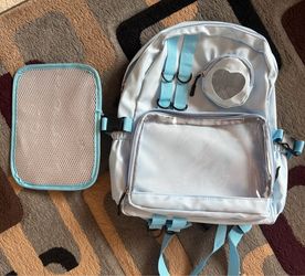 Light Blue Ita Backpack with Insert
