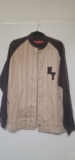 Supreme New York vintage Baseball Pinstripe Jacket 2001?
