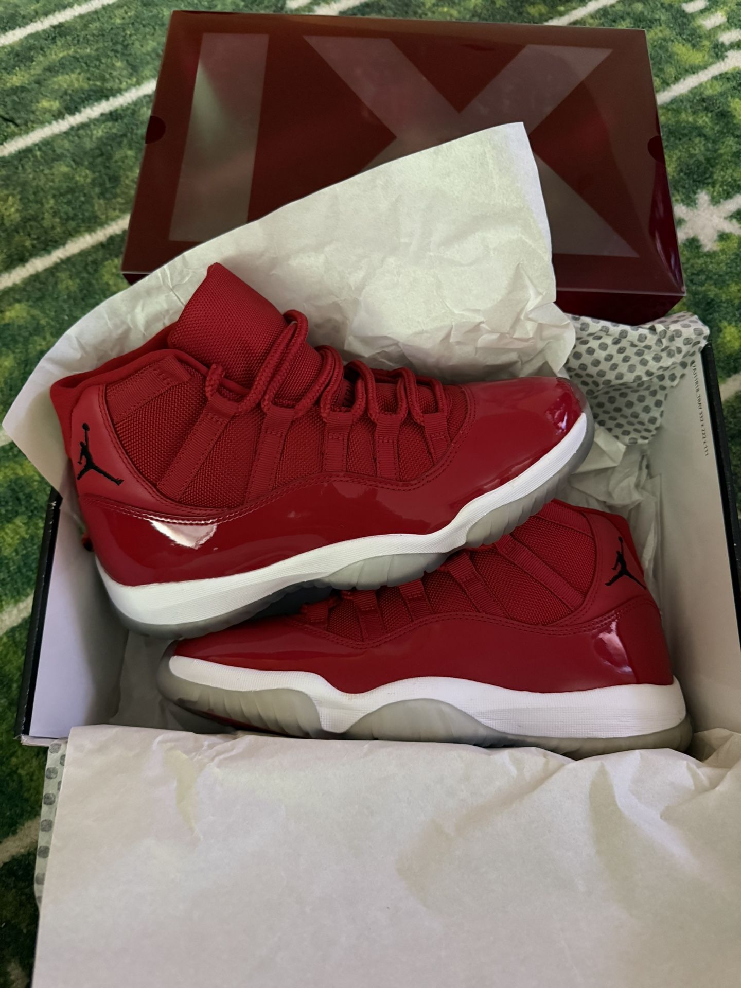 Jordan XI 11 RETRO ALL RED BRAND NEW SIZE 8 *BEST OFFER*
