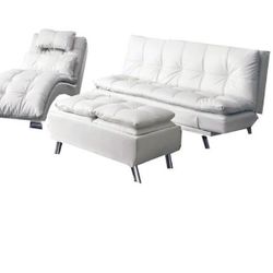3pcs LIVING ROOM SET WHITE