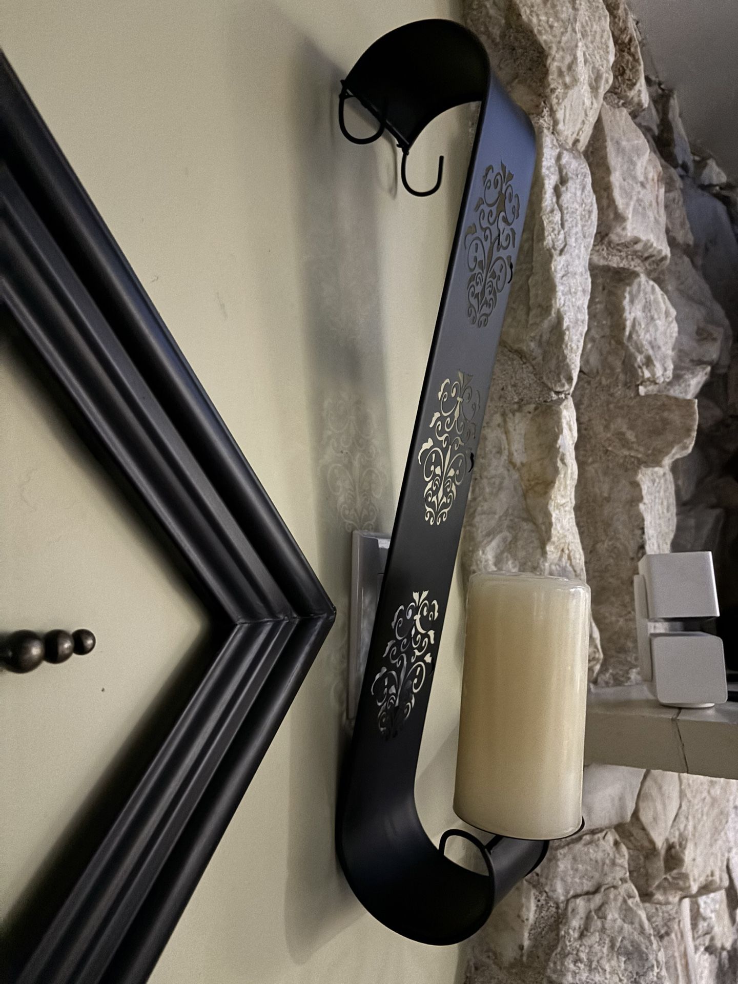 Metal sconces Brown candle holder