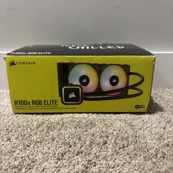 Corsair H100x RGB Elite Liquid CPU Cooler 240mm AIO - Black CW-(contact info removed)-WW2