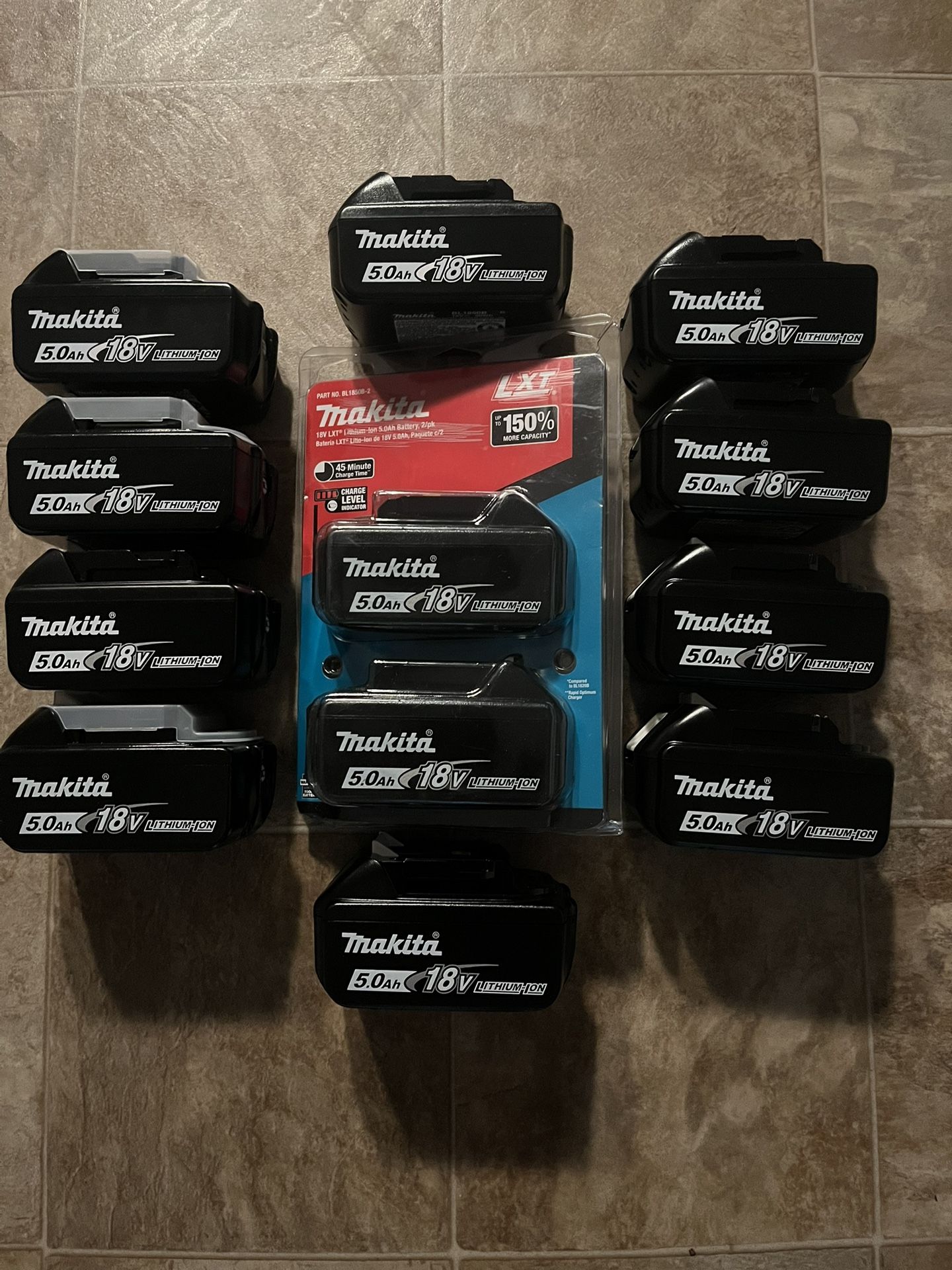 Makita 5.0 Batteries ($150 a Pair)