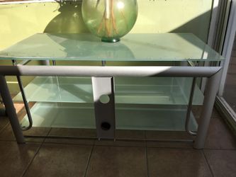 Glass TV stand