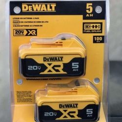DeWalt 20 Volt 5.0ah Battery Pack...$120...Firm On Price.. Brand New...