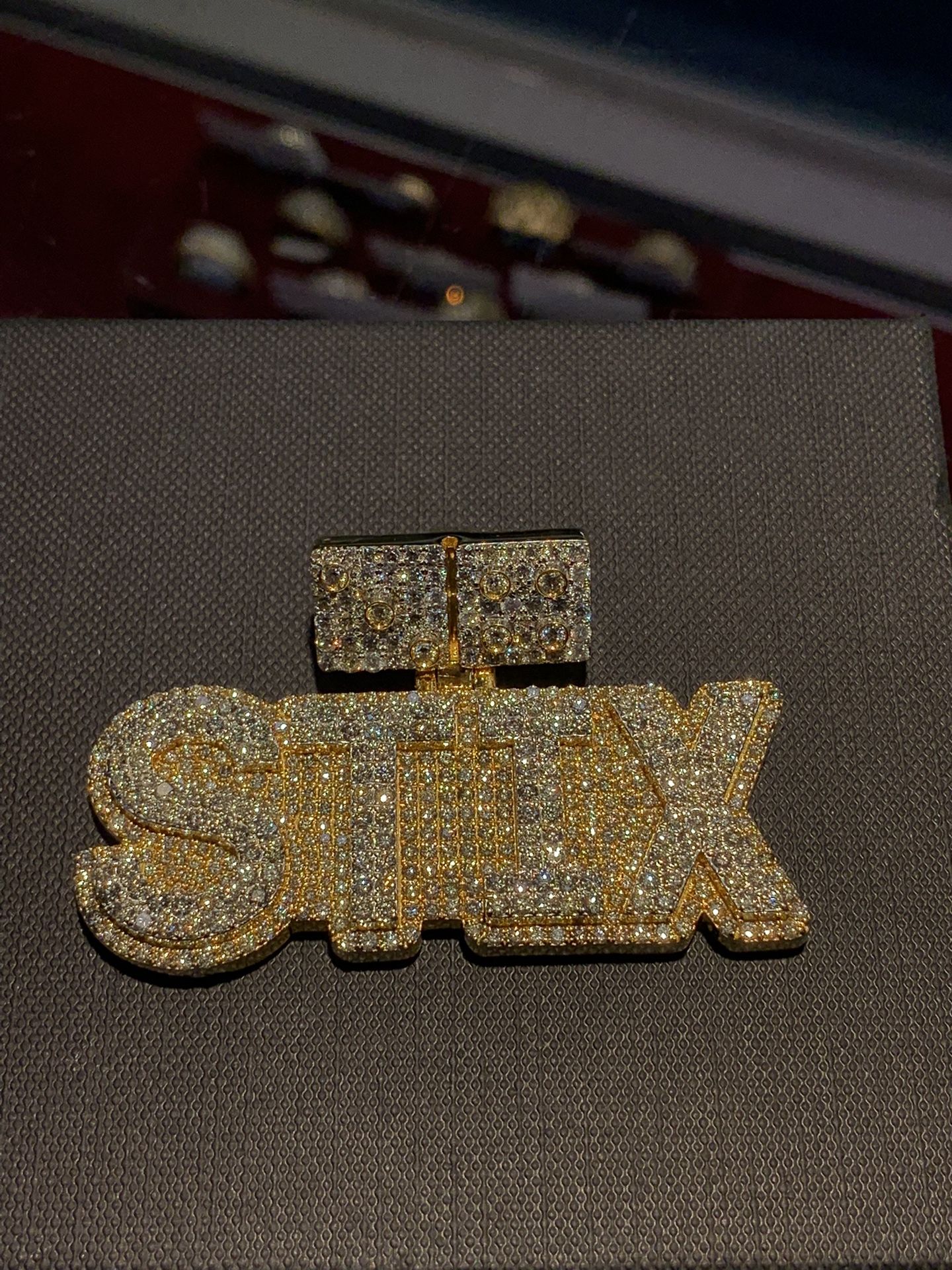 10k Gold Diamond Pendant “STIX”