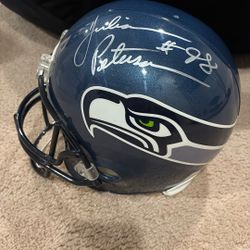 Autographed Seahawks Helmet