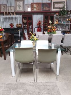 Glass top Kitchen Table / Dining Room Sets