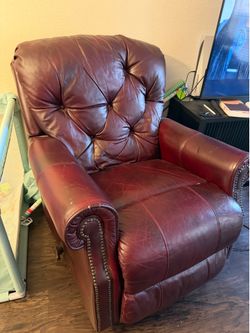 Red Leather Recliner