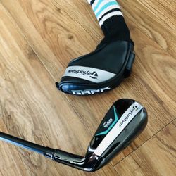 TaylorMade GAPR MID 3 Utility Iron 18* KBS Hybrid 80g Stiff Graphite Mens RH