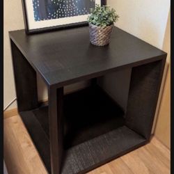 End table/ Coffee table, dark brown 