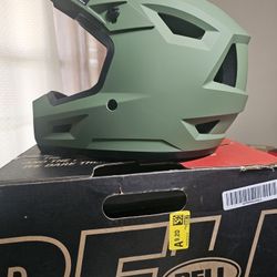 Bell Sanction 2 helmet in Matte Dark Green, size Medium. 