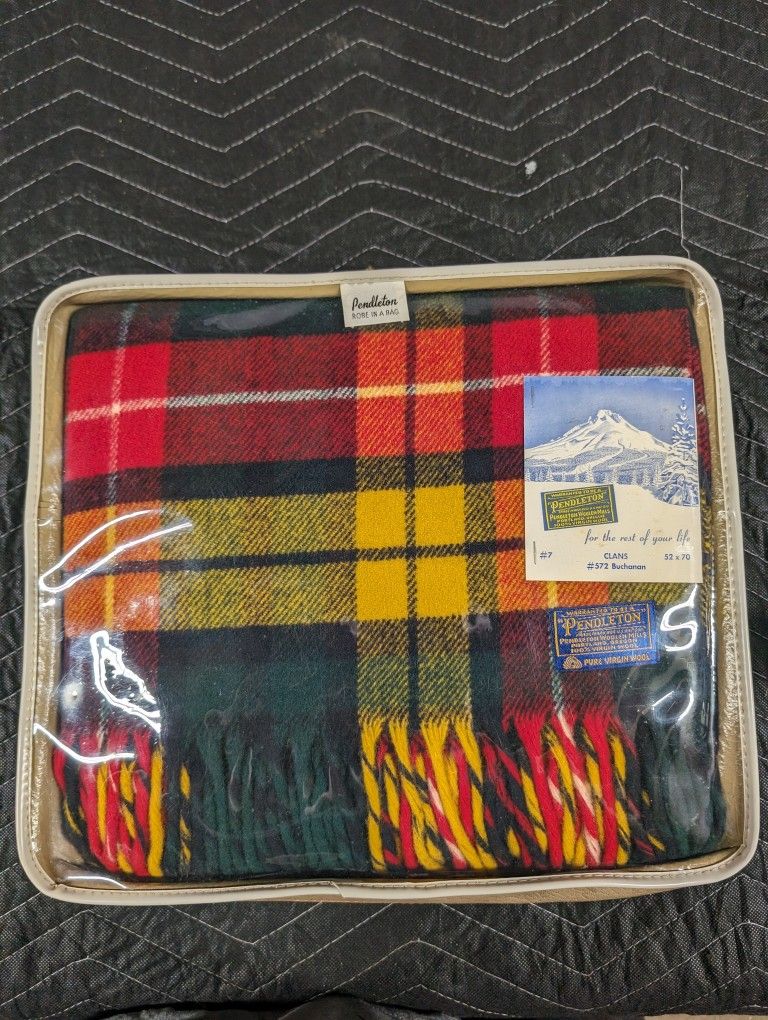 Vintage 1960s Pendleton Virgin Wool Blanket - New In Package