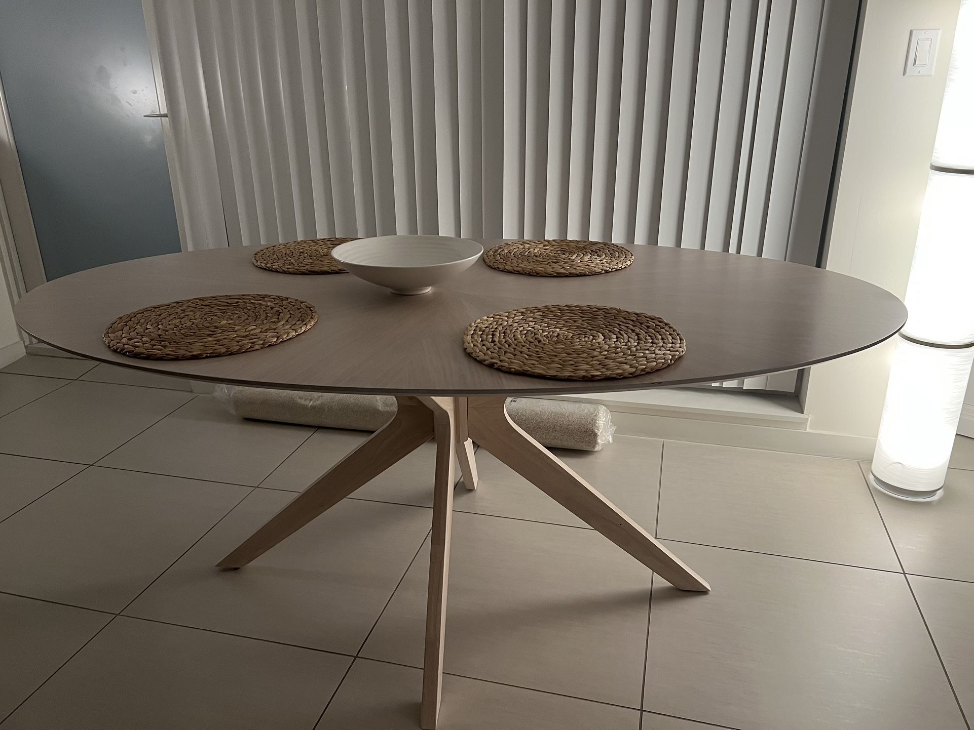 Fenway Oak Oval Dining Table