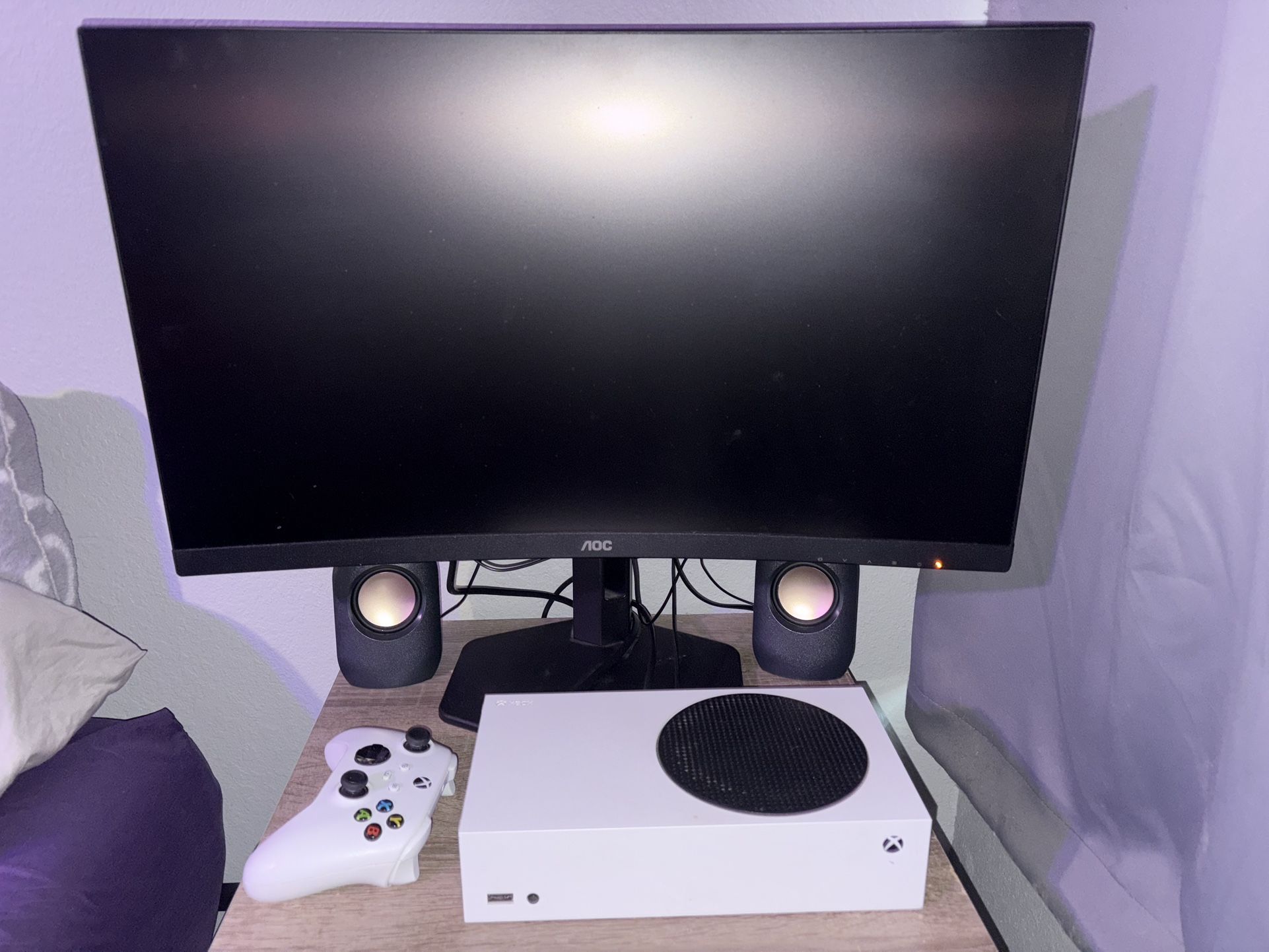 xbox series s gaming setup