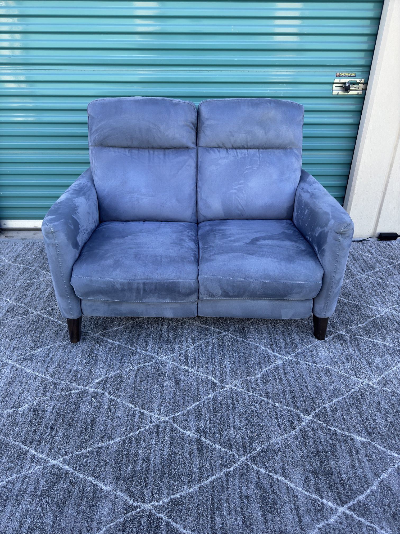 Free Delivery Blue Velvet La-Z-Boy Electric Recliner