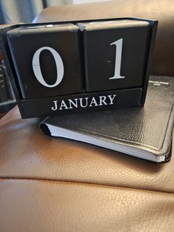 Perpetual Wooden Calendar For Home Or Office