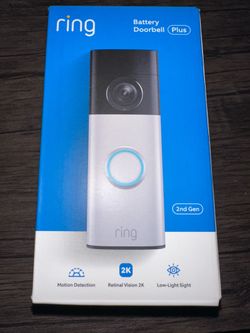Ring Battery Doorbell Plus Newest Model