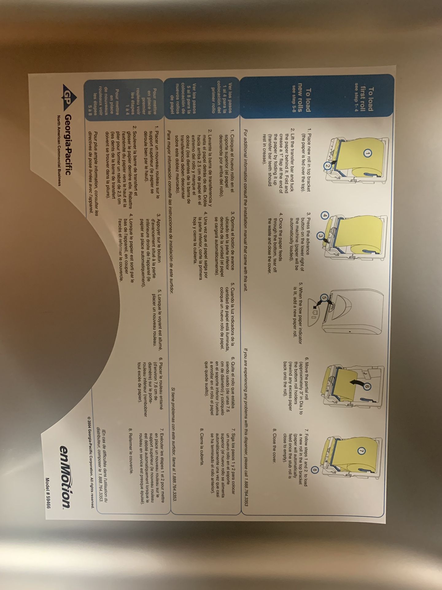 EnMotion pacific model 59466 stainless steel automatic