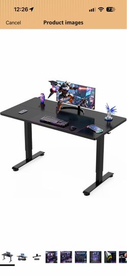 Black Electric Standing Desk