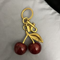 Coach keychain cherries 