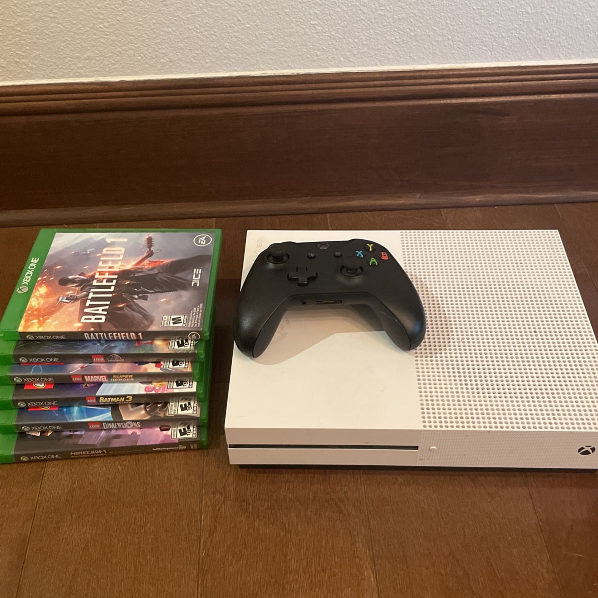 microsoft xbox one s 500gb console white