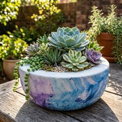 Concrete Planter Bowl 