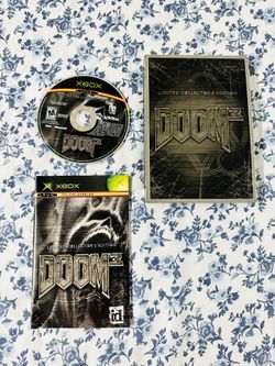 Doom 3 Limited Collectors Edition Steelbook Microsoft Xbox Clean Tested Working