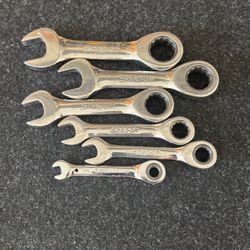 Snap-On Ratchet Wrenches 1/4 To 11/16 One Wrench Is A Gear Wrench 1/4 