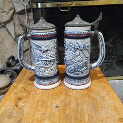 Pair Of Avon Steins No Cracks Or Chips