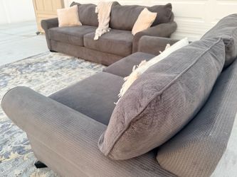 Living spaces gray couch set DELIVERY AVAILABLE